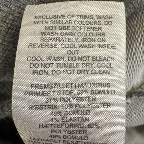 Gymshark Hoodie Sweatshirt Mens Medium Gray Graphic Logo Pullover Athletic - Picture 9 of 10